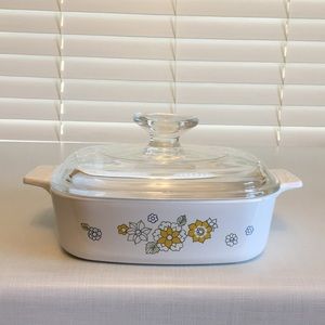 Corning Ware Floral Bouquet A-1-B with Lid